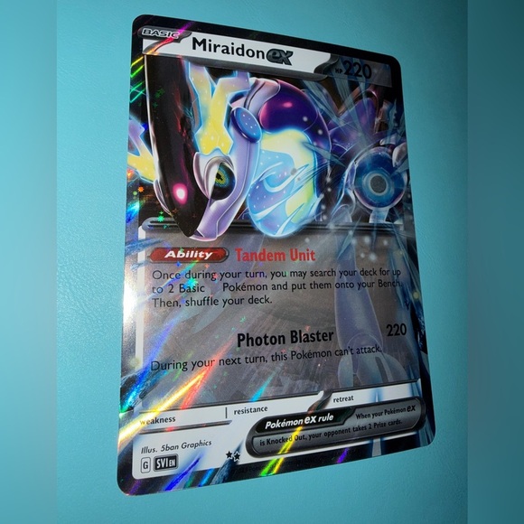 Pokemon Other - Miraidon EX (UNNUMBERED) JUMBO Pokémon Card